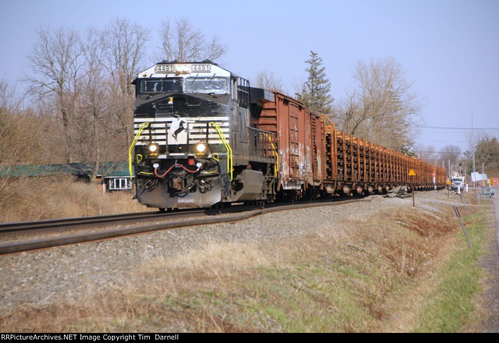 NS 4491 on rail train 913